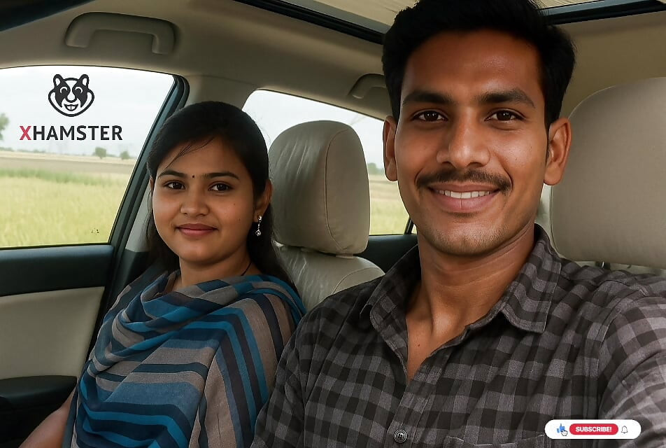 Indian Village girl enjoys Couple New Car in farm house by -Snapchat143