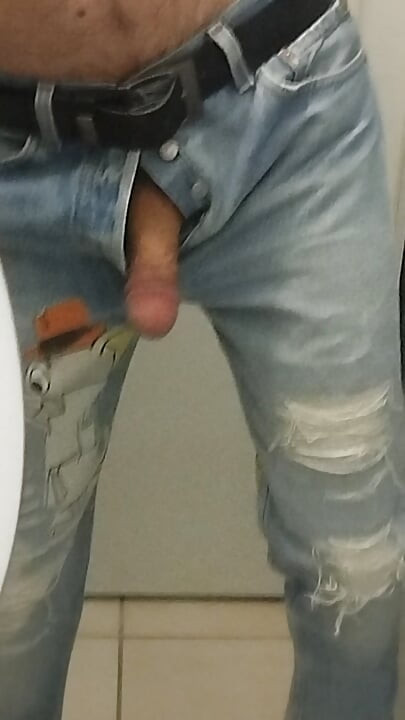 Denim jeans masturbasi
