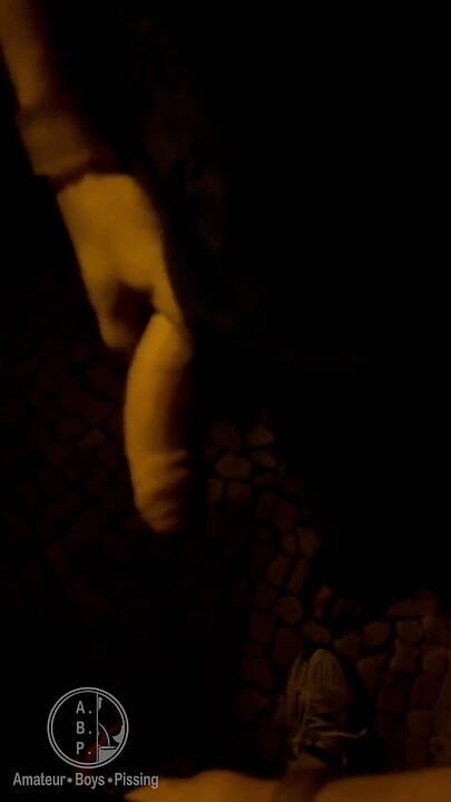 Amateur Boy Caught Peeing in the Street and Given a Helping Hand