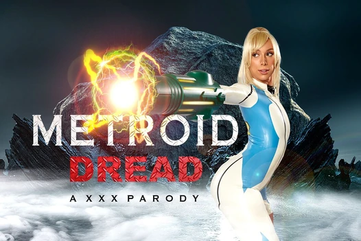 VRCosplayX Blonde Babe Kay Lovely As METROID DREAD SAMUS ARAN Heals You With Pussy VR Porn