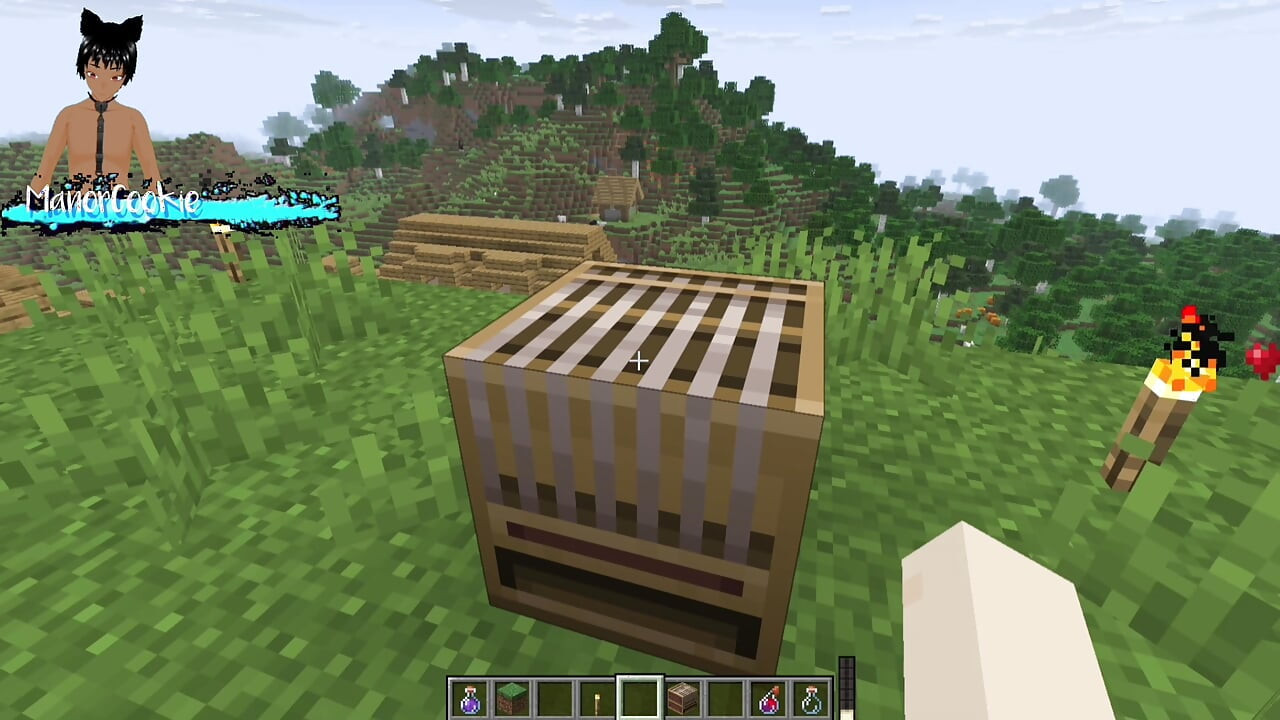 Minecraft mod Needs of Nature - Steve and alex masturbating and showing off some features! Like Cum!
