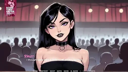 My New Girlfriend  Taboo Hentai Game  Ep.40 Goth Girl Blowbang in the Toilet!