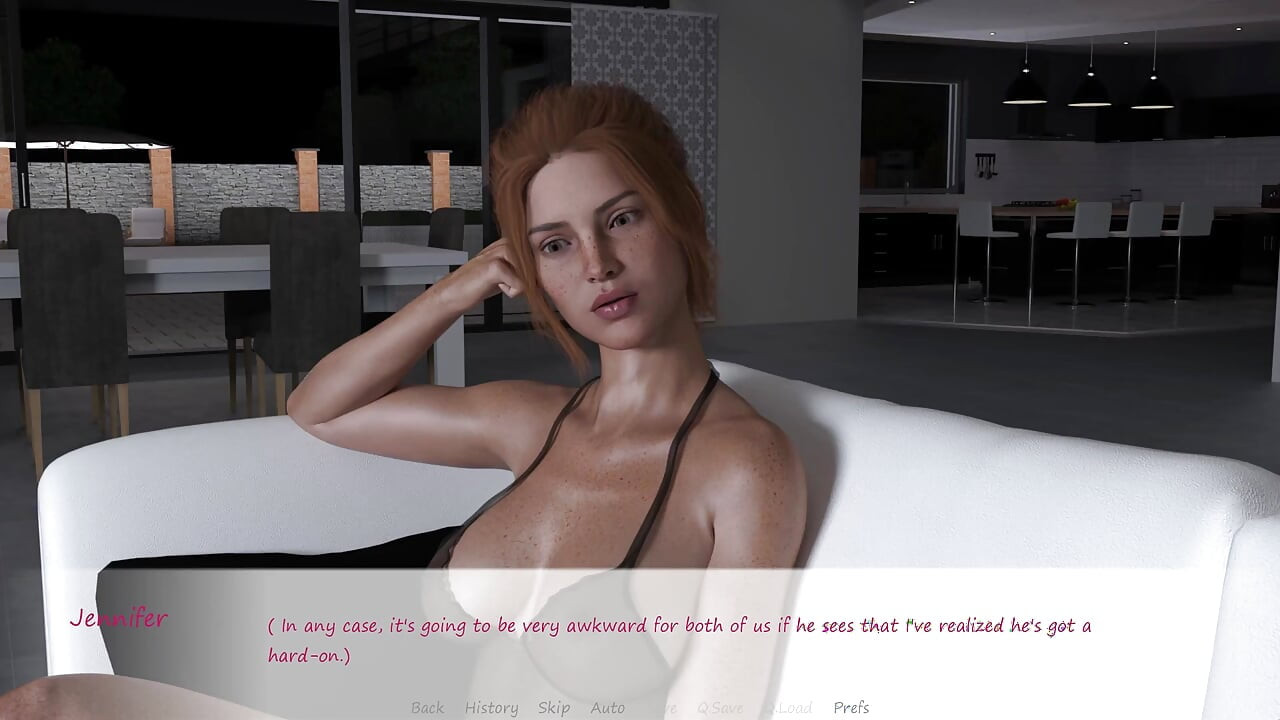 내 의붓여동생의 마누라 - Jennifer의 발을 마사지해 풋잡을 받은 Cole