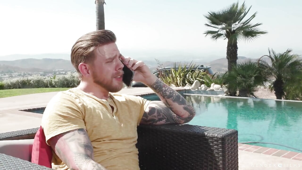 Genderx Films - Slutty Trans Poolgirl Cheers up Sad Hunk Wt Her Massive Cock