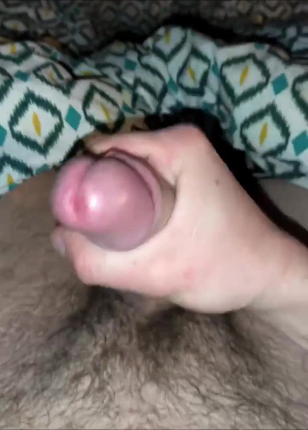 Handjob on my way to bed with nice cumshot on my tshirt