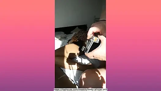 Kinky African MILF's peeing day, 01, part 2 (24:54)