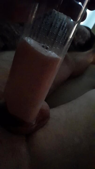Masturbation with the pump