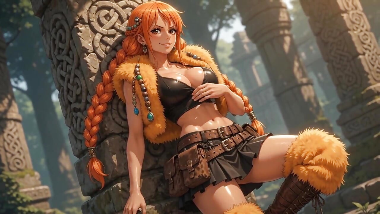 Ai Compilation Nami Outfit Elbaph Nude Shiny Skin Sensual NSFW