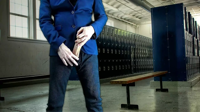 Caught Masturbating In The Public Showers At The YMCA