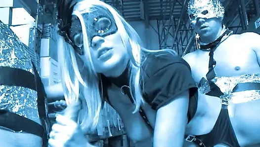 German Domination Scene - Blonde in Fetish Gear