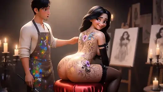 Obedient Curvy Muse Private Art Session (AI generated)