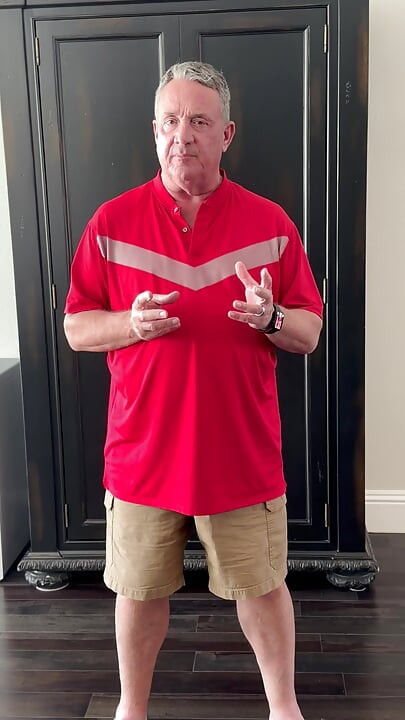 Wresting Coach Modeling Uniform