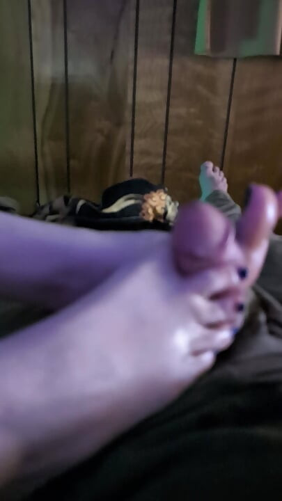 Blow Jobs, BIG Dildo, and a Footjob Ending!