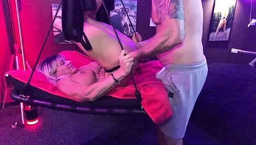 Hot Blonde gets Royal Treatment before taking Huge Butt Plug