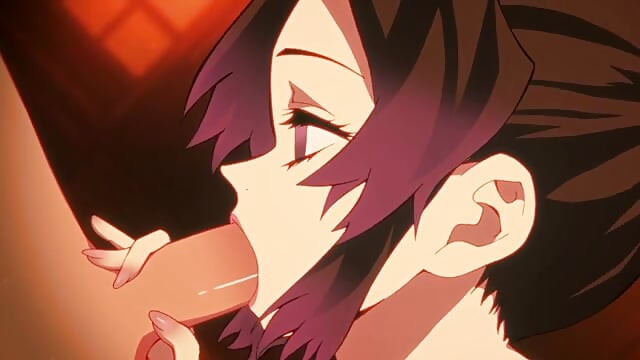 Tanjiro gets a blowjob and hentai cowgirl creampie from Demon Slayer Shinobu