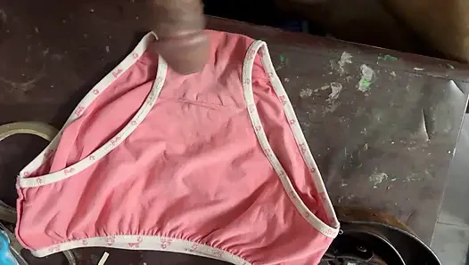 On my panties of chocolates and lot’s of cum