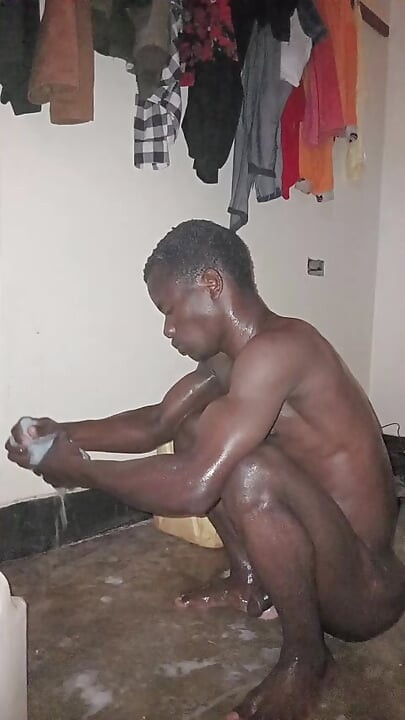 Handsome boys masturbating in bathroom