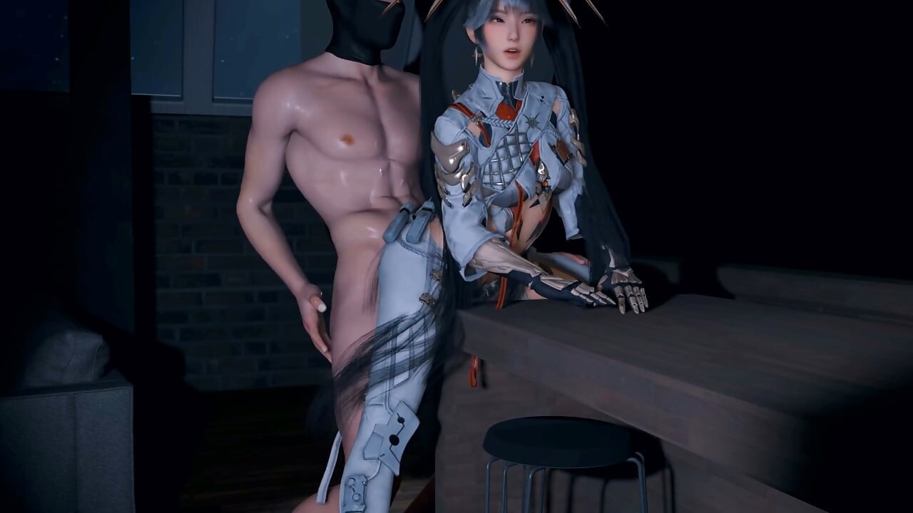 3D Cosplay dziwka nago jej idealne cycki dostał fucked przez Big Cock