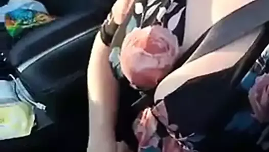 Masturbation in car