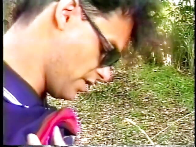 Slender ladyboy gets nailed by a manly stud outdoors