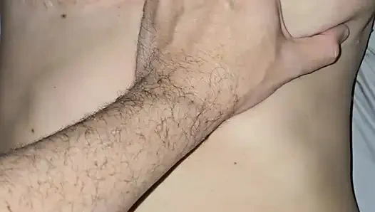 Cum drinking from condom