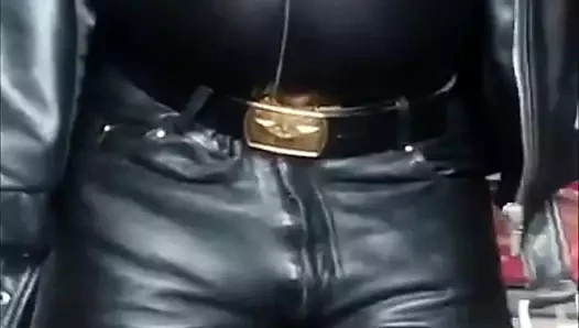 Leather Muscle Fetish  Solo Scenes Preview