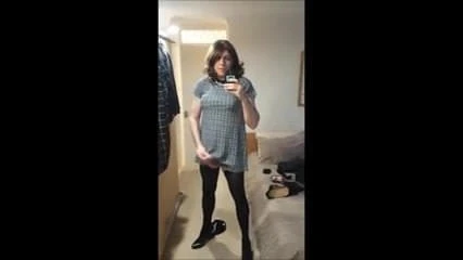 Blue Mini Dress Wank