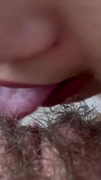 Spectacular moment from "My little hairy clit is sucked POV"