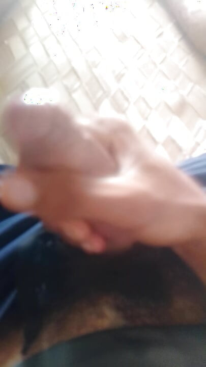Look guys how I am shaking my penis firmly and pulling out the water.