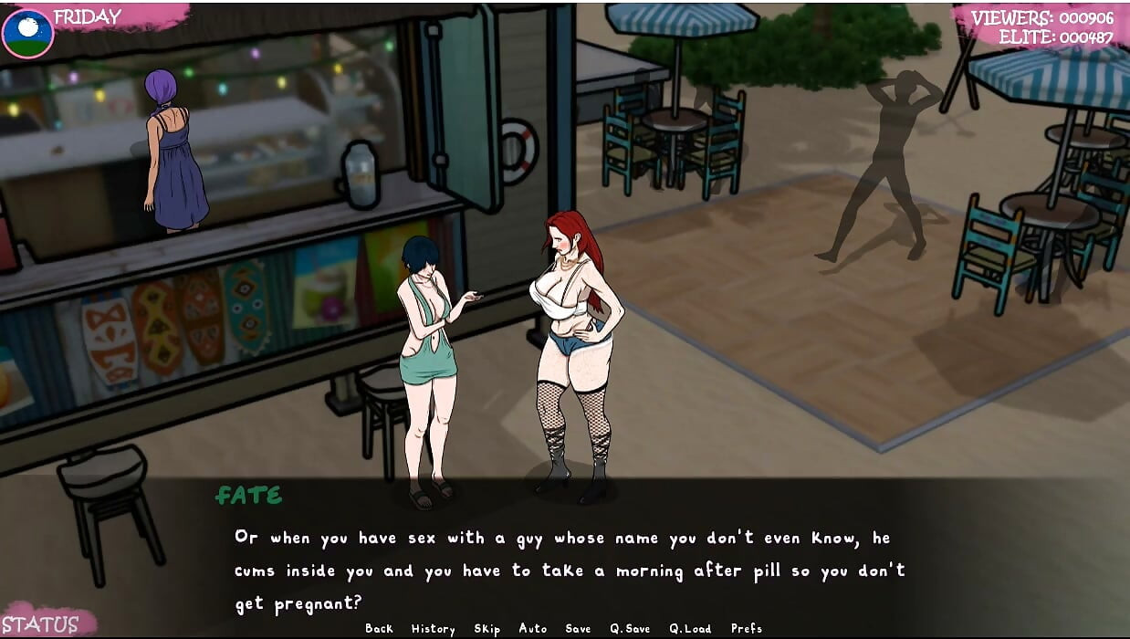 Lust Town - Gameplay - Roleplay - Amanda Works in Bar and Gets Exposed Herself