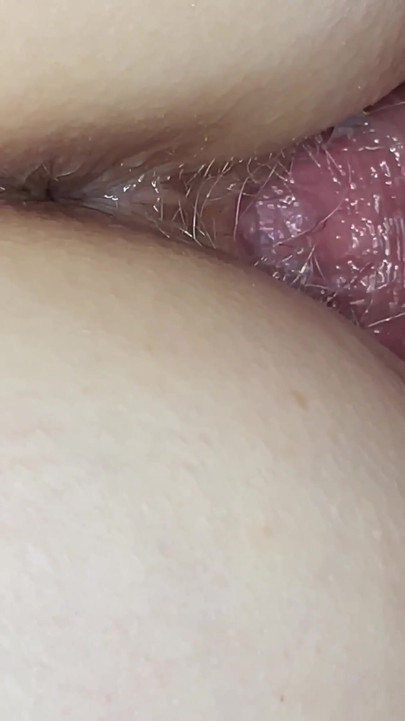 Stunning moment from "He rubs his hard cock on my tight pussy till huge cumshot!"