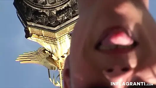 Geile schätzchen werden in der Öffentlichkeit gefickt, orgie