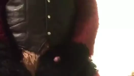 leather fursuit jerkoff