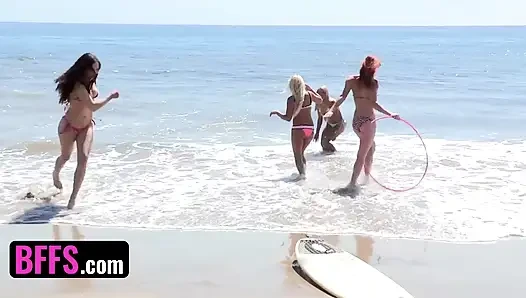 Bffs - gadis peselancar nakal tiffany star dan teman-temannya berubah jadi liar sama cowok pantai saat liburan musim semi