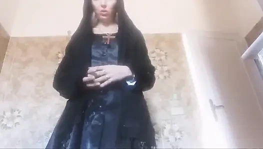 Manastırdaki rahibenin inanılmaz heyecanı