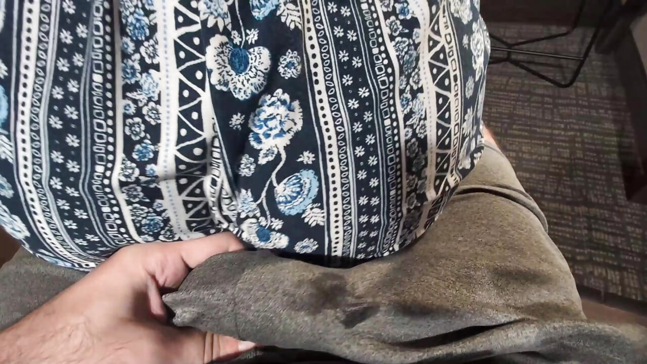 creaming shorts during lap dance from redhead