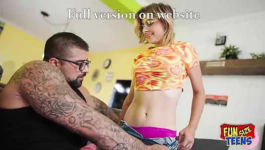 FunSize Teens - A Busty Petite Teen is Nailed HArd by her StepDad