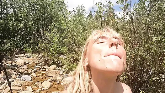 Er Gab Mir Eine Massive Gesichtsbesamung Und Ich A111 Eine Banane Mit Dem Sperma Im Gesicht