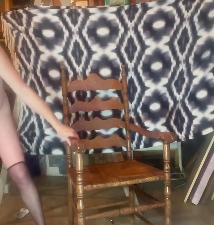 Risky Pregnant Furniture Slut