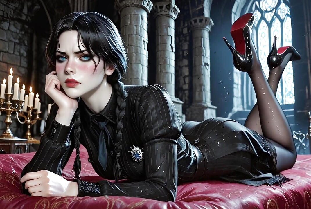 Çarşamba Addams, yapay zeka uyarlaması Semayka Addams'ta uşaklarını sıktı ve baştan çıkardı