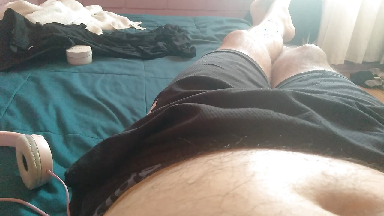 Young man likes to be watched when he shows off his dick, fucking machine