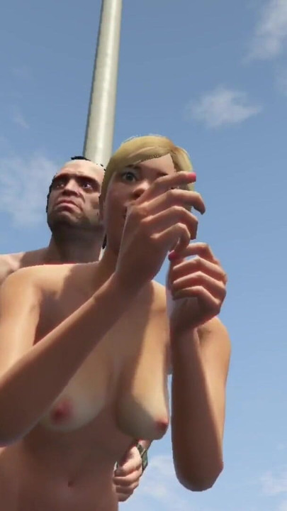 Iconic moment from "Tracey have sex with her Sugar daddy Trevor in outdoor beach gym"