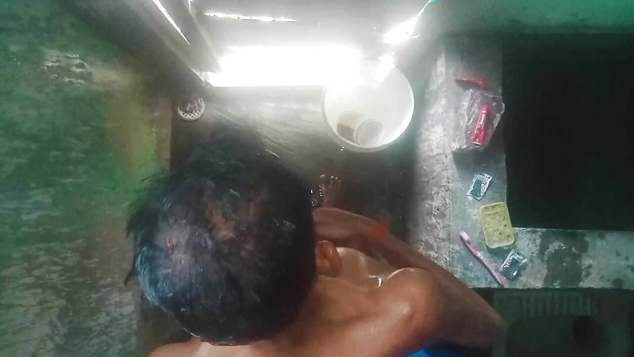 Indian teen guy caught in camera bathroom masturbation