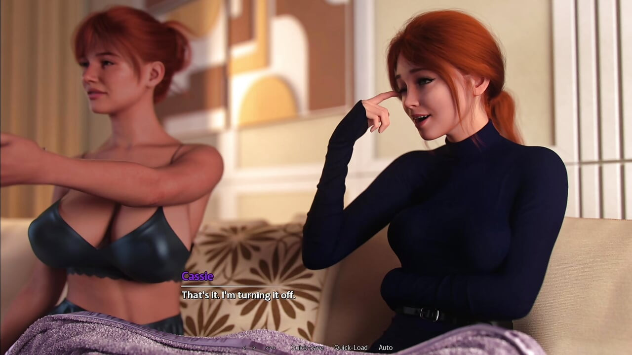 Stiefmoeder Cassie heeft tieten laten vallen en pervatie van Futanari Luna's enorme lul van Hardon