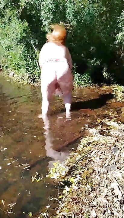 I took my stepmother to see a stream, and she ended up taking off all her clothes in front of me.