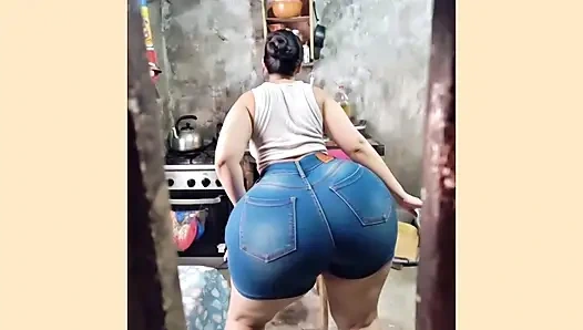 Tetangga dengan pantat besar