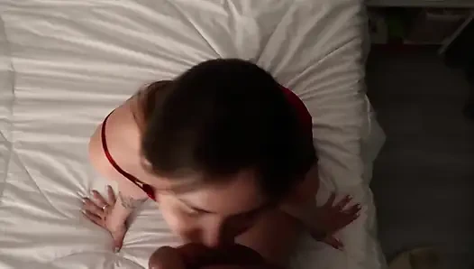 Treating His Stepmom with Some Protein.