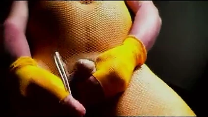 Travesti ts külotlu çorap naylon oyuncak sondaj üretral yapay penis