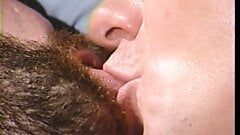 Studs mouth fuck each other before busting cum load on each other