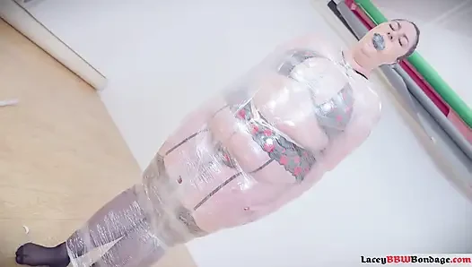 Laceys saran wrap Enigma: gefesselt für intensives vergnügen
